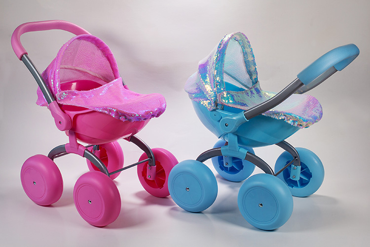 Doll Stroller - Blue