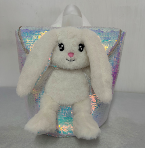 Four Color Sequin Bunny Backpack